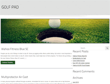 Tablet Screenshot of golfpad.com